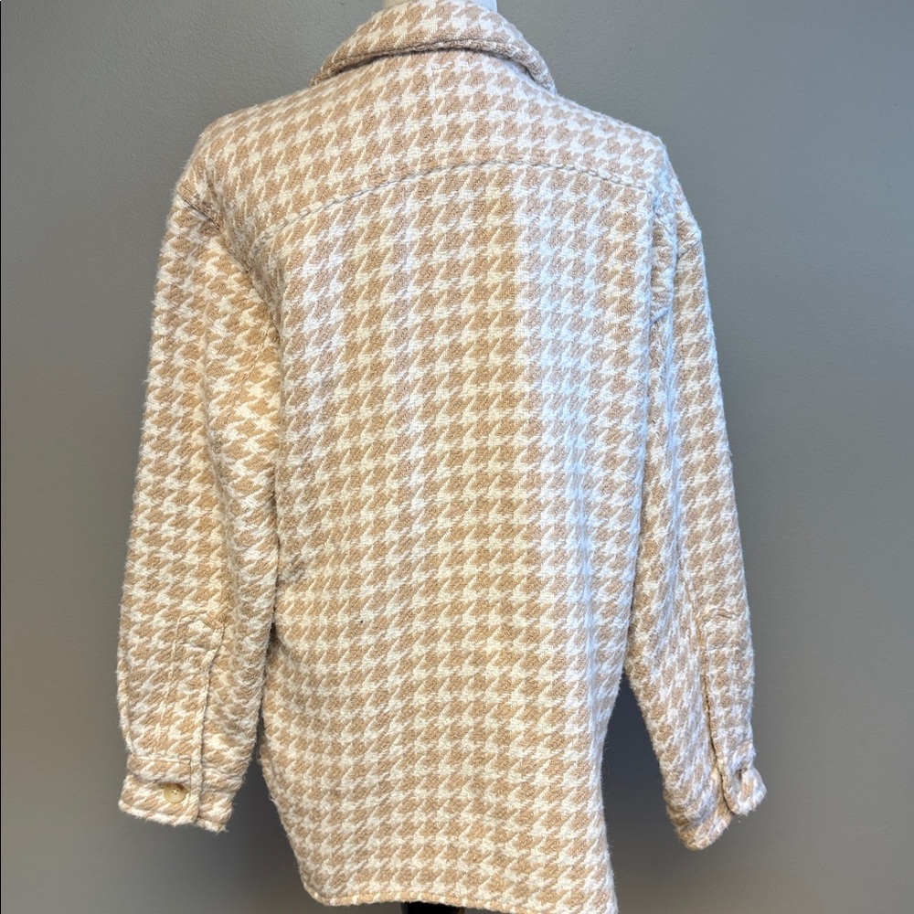 Pistola Medium Houndstooth Button-Front Jacket Be… - image 3